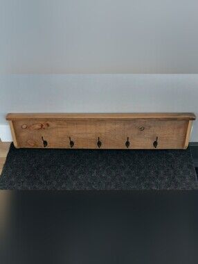 Handmade Solid Wood Jacket, Blanket, Towel Rack
